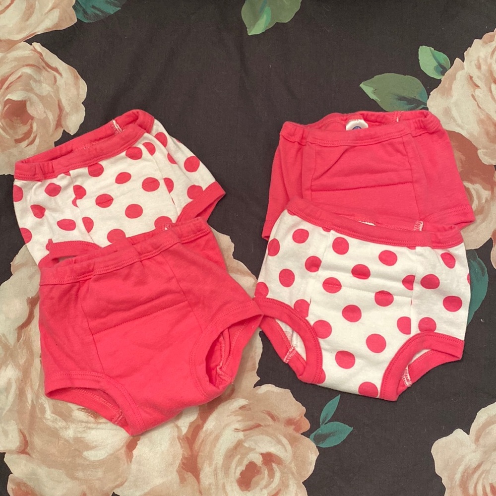 Gerber pink and white training pants 18 months
